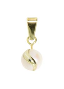 OSTSEE-SCHMUCK Damen Ketten-Anhänger "OSTSEE-SCHMUCK Anhänger Ina Anhänger Ina", 14 x 8mm, Gelbgold 333, 1.0 g, gelb, Gelbgold 333, Schmuckanhänger