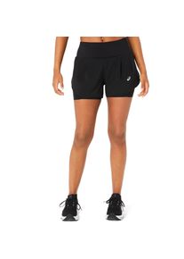asics Damen Laufshorts "ROAD 2-N-1 3.5IN SHORT", schwarz, sportlich, Gr. XS, Obermaterial: 100% Polyester, Hosen