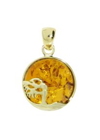 OSTSEE-SCHMUCK Damen Ketten-Anhänger "OSTSEE-SCHMUCK Anhänger Windflüchter 16 mm", 25 x 16mm, Gelbgold 333, 2.1 g, gelb, Gelbgold 333, Schmuckanhänger