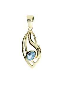 OSTSEE-SCHMUCK Damen Ketten-Anhänger "OSTSEE-SCHMUCK Anhänger Irmi Anhänger Irmi", 30 x 10mm, Gelbgold 333, 1.6 g, gelb, Gelbgold 333, Schmuckanhänger