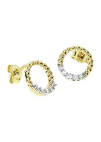 OSTSEE-SCHMUCK Damen Paar Ohrstecker "OSTSEE-SCHMUCK Ohrstecker Britt Ohrstecker Britt", 10mm rund, Gelbgold 333, gelb, Gelbgold 333, Ohrringe