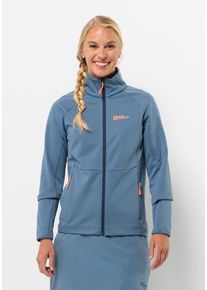 Jack Wolfskin Damen Fleecejacke "ALPGRAT FZ W", blau, Gr. M, 100% POLYESTER, Jacken