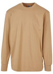 Urban Classics Herren T-Shirt "Urban Classics Herren Tall Tee L/S", beige, casual, Gr. S, unifarben, 100% Baumwolle, Shirts
