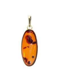 OSTSEE-SCHMUCK Damen Ketten-Anhänger "OSTSEE-SCHMUCK Anhänger Classic 30x13 Anhänger Classic 30x13", 42 x 14mm, Gelbgold 333, 2.9 g, gelb, Gelbgold