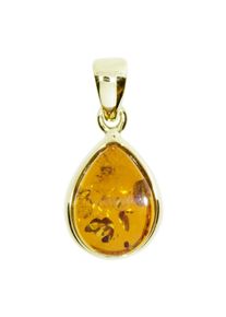 OSTSEE-SCHMUCK Damen Ketten-Anhänger "OSTSEE-SCHMUCK Anhänger Classic 12x9 mm Anhänger Classic 12x9 mm", 22 x 11mm, Gelbgold 585, 1.8 g, gelb,