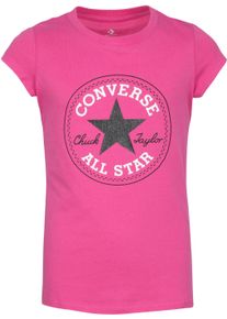 Converse Kinder T-Shirt "CNVG TIMELS CHUCK PATCH TEE", pink, sportlich, Gr. 122, bedruckt, Stoff, Obermaterial: 100% Baumwolle, Shirts, für Kinder