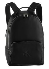 Freizeitrucksack "SCLPTD IMPRSSSN SLM", Calvin Klein Jeans, schwarz, Lederimitat, unifarben, Basic, Rucksäcke, Reiserucksack, Cityrucksack,