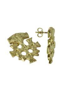 OSTSEE-SCHMUCK Damen Paar Ohrstecker "OSTSEE-SCHMUCK Ohrstecker Hiddensee 25 x 23 mm", 25 x 23mm, Silber 925 (Sterlingsilber), gelb, Silber 925