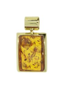 OSTSEE-SCHMUCK Damen Ketten-Anhänger "OSTSEE-SCHMUCK Anhänger Classic 17x12 mm", 28 x 15mm, Gelbgold 333, 4.7 g, gelb, Gelbgold 333, Schmuckanhänger