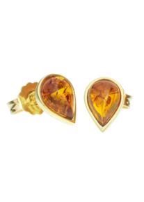 OSTSEE-SCHMUCK Damen Paar Ohrstecker "OSTSEE-SCHMUCK Ohrstecker Classic 7 x 5 mm", 9 x 6mm, Gelbgold 333, gelb, Gelbgold 333, Ohrringe