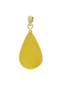 OSTSEE-SCHMUCK Damen Ketten-Anhänger "OSTSEE-SCHMUCK Anhänger", 32 x 14mm, Bernstein, 2.5 g, gelb, Bernstein, Schmuckanhänger