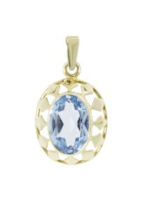 OSTSEE-SCHMUCK Damen Ketten-Anhänger "OSTSEE-SCHMUCK Anhänger Mella Anhänger Mella", 27 x 15mm, Gelbgold 333, 2.1 g, gelb, Gelbgold 333,