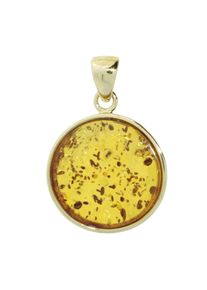 OSTSEE-SCHMUCK Damen Ketten-Anhänger "OSTSEE-SCHMUCK Anhänger Frouke 24 mm Anhänger Frouke 24 mm", 38 x 26mm, Gelbgold 333, 6.1 g, gelb, Gelbgold