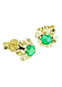 OSTSEE-SCHMUCK Damen Paar Ohrstecker "OSTSEE-SCHMUCK Ohrstecker Pia 4 mm Ohrstecker Pia 4 mm", 8 x 8mm, Gelbgold 333, gelb, Gelbgold 333, Ohrringe