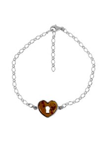 OSTSEE-SCHMUCK Damen Armband "OSTSEE-SCHMUCK Armband Herz Armband Herz", 21cm, Silber 925 (Sterlingsilber), silber, Silber 925 (Sterlingsilber),