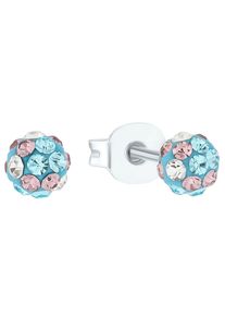 Mädchen Paar Ohrstecker "2036425", Silber 925 (Sterlingsilber), silber, Prinzessin Lillifee, Silber 925 (Sterlingsilber), Ohrringe, mit Preciosa
