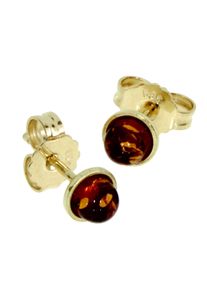 OSTSEE-SCHMUCK Damen Paar Ohrstecker "OSTSEE-SCHMUCK Ohrstecker Classic 4 mm Ohrstecker Classic 4 mm", 5mm, Gelbgold 585, gelb, Gelbgold 585, Ohrringe
