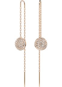 Swarovski Damen Paar Ohrhänger "Sublima Round Drop", Metall, rosa, Metall, Ohrringe, mit Swarovski Kristall