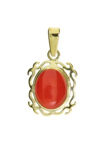 OSTSEE-SCHMUCK Damen Ketten-Anhänger "OSTSEE-SCHMUCK Anhänger Konstanze Anhänger Konstanze", 23 x 12mm, Gelbgold 333, 1.3 g, gelb, Gelbgold 333,