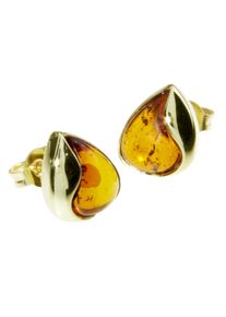 OSTSEE-SCHMUCK Damen Paar Ohrstecker "OSTSEE-SCHMUCK Ohrstecker Jeska Ohrstecker Jeska", 12 x 10mm, Gelbgold 333, gelb, Gelbgold 333, Ohrringe