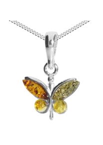 OSTSEE-SCHMUCK Damen Kette mit Anhänger "OSTSEE-SCHMUCK Kette mit Anhänger Schmetterling", 40cm, Silber 925 (Sterlingsilber), L: 40cm, silber, Silber
