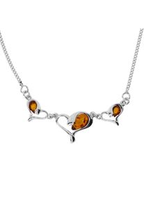 OSTSEE-SCHMUCK Damen Collier "OSTSEE-SCHMUCK Collier Herz Collier Herz", 45cm, Silber 925 (Sterlingsilber), L: 45cm, silber, Silber 925