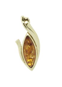 OSTSEE-SCHMUCK Damen Ketten-Anhänger "OSTSEE-SCHMUCK Anhänger Gleiter-Rikke Anhänger Gleiter-Rikke", 37 x 16mm, Gelbgold 333, 6.8 g, gelb, Gelbgold
