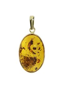 OSTSEE-SCHMUCK Damen Ketten-Anhänger "OSTSEE-SCHMUCK Anhänger Classic 24x16 Anhänger Classic 24x16", 36 x 17mm, Gelbgold 333, 2.4 g, gelb, Gelbgold
