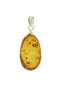OSTSEE-SCHMUCK Damen Ketten-Anhänger "OSTSEE-SCHMUCK Anhänger", 32 x 14mm, Bernstein, 2.5 g, gelb, Bernstein, Schmuckanhänger
