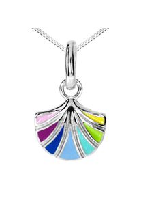 OSTSEE-SCHMUCK Damen Kette mit Anhänger "OSTSEE-SCHMUCK Kette mit Anhänger Blüte Kette mit Anhänger Blüte", 36 bis 38cm, Silber 925 (Sterlingsilber),
