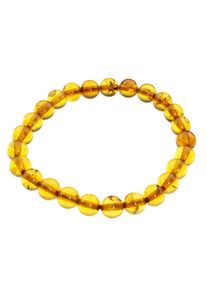 OSTSEE-SCHMUCK Damen Armband "OSTSEE-SCHMUCK Armband Kugel 8 mm Armband Kugel 8 mm", 19cm, Bernstein, braun, Bernstein, Armbänder