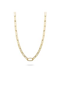 Thomas Sabo Damen Charm-Kette "Charm Club Connect: Paperclip mit einem Connect Link", 50, Silber 925, recycelt, B: 16,5mm, gold, Silber 925,