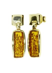 OSTSEE-SCHMUCK Damen Paar Ohrstecker "OSTSEE-SCHMUCK Ohrstecker Jasmina Ohrstecker Jasmina", 19 x 6mm, Gelbgold 333, gelb, Gelbgold 333, Ohrringe