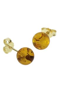 OSTSEE-SCHMUCK Damen Paar Ohrstecker "OSTSEE-SCHMUCK Ohrstecker Kugel 8 mm Ohrstecker Kugel 8 mm", 8mm, Gelbgold 333, gelb, Gelbgold 333, Ohrringe