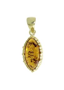OSTSEE-SCHMUCK Damen Ketten-Anhänger "OSTSEE-SCHMUCK Anhänger Lisbeth Anhänger Lisbeth", 30 x 11mm, Gelbgold 333, 2.2 g, gelb, Gelbgold 333,
