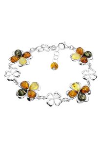 OSTSEE-SCHMUCK Damen Armband "OSTSEE-SCHMUCK Armband Kleeblatt Armband Kleeblatt", 18,5-20,5, Silber 925 (Sterlingsilber), silber, Silber 925