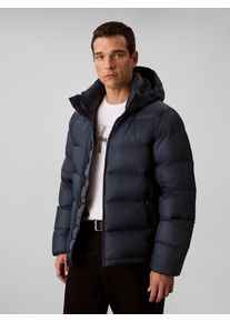 Herren Steppmantel "LS NYLN ZP OFF HD DW", schwarz, casual, Gr. XXL, Calvin Klein Jeans, unifarben, Web, Obermaterial: 100% Polyamid, Mäntel, Mit