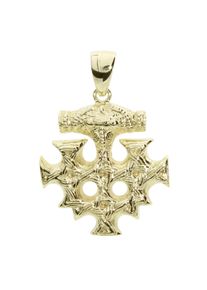 OSTSEE-SCHMUCK Damen Ketten-Anhänger "OSTSEE-SCHMUCK Anhänger Hiddensee 30 x 30 mm", 42 x 30mm, Gelbgold 333, 7.2 g, gelb, Gelbgold 333,