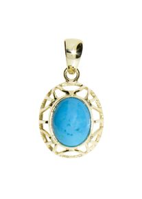 OSTSEE-SCHMUCK Damen Ketten-Anhänger "OSTSEE-SCHMUCK Anhänger Maline Anhänger Maline", 25 x 13mm, Gelbgold 333, 2.1 g, gelb, Gelbgold 333,