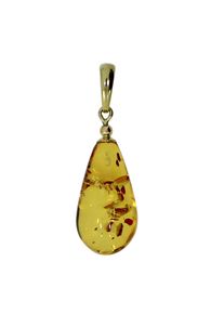 OSTSEE-SCHMUCK Damen Ketten-Anhänger "OSTSEE-SCHMUCK Anhänger Klassisch 22 mm - Gold 333/000", 35 x 9mm, Bernstein, 2.0 g, gelb, Bernstein,