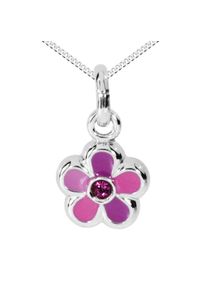 OSTSEE-SCHMUCK Damen Kette mit Anhänger "OSTSEE-SCHMUCK Kette mit Anhänger Blume Kette mit Anhänger Blume", 40cm, Silber 925 (Sterlingsilber), L: