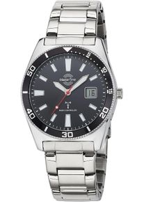 MASTER TIME Herren Funkuhr "Super Power Sporty", silber, Armbanduhren, Armbanduhr, Quarzuhr, Herrenuhr, Datum, Leuchtzeiger