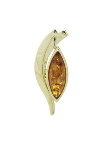 OSTSEE-SCHMUCK Damen Ketten-Anhänger "OSTSEE-SCHMUCK Anhänger Gleiter-Morla Anhänger Gleiter-Morla", 39 x 15mm, Gelbgold 333, 6.8 g, gelb, Gelbgold