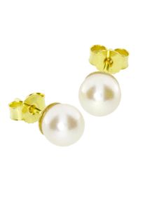 OSTSEE-SCHMUCK Damen Paar Ohrstecker "OSTSEE-SCHMUCK Ohrstecker Klassisch 7 mm", 7mm Durchmesser, Gelbgold 333, gelb, Gelbgold 333, Ohrringe