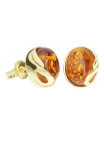 OSTSEE-SCHMUCK Damen Paar Ohrstecker "OSTSEE-SCHMUCK Ohrstecker Melanie Ohrstecker Melanie", 11 x 9mm, Gelbgold 585, gelb, Gelbgold 585, Ohrringe
