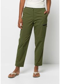Jack Wolfskin Damen Trekkinghose "WANDERTHIRST PANTS W", grün, Gr. 38, OBERSTOFF 94% POLYAMID, 6% ELASTHAN FUTTER 65% POLYESTER, 35% BAUMWOLLE, Hosen