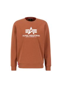 Herren Sweater "Alpha Industries Men - Sweatshirts Basic Sweatshirt BL", braun, Gr. XS, Alpha Industries, Obermaterial: 80% Baumwolle, 20% Polyester,