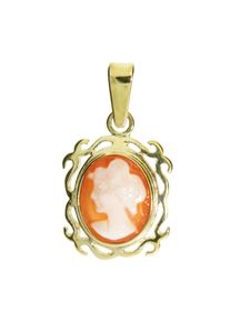 OSTSEE-SCHMUCK Damen Ketten-Anhänger "OSTSEE-SCHMUCK Anhänger Konstanze Anhänger Konstanze", 23 x 12mm, Gelbgold 333, 1.5 g, gelb, Gelbgold 333,