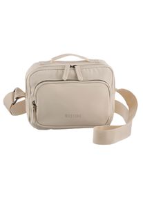 Mustang Damen Schultertasche "Dalarna", beige, Nylon, Taschen, Umhängetasche Schultertasche Tasche Damen