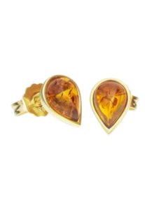 OSTSEE-SCHMUCK Damen Paar Ohrstecker "OSTSEE-SCHMUCK Ohrstecker Classic 7x5 mm", 9 x 6mm, Gelbgold 585, gelb, Gelbgold 585, Ohrringe